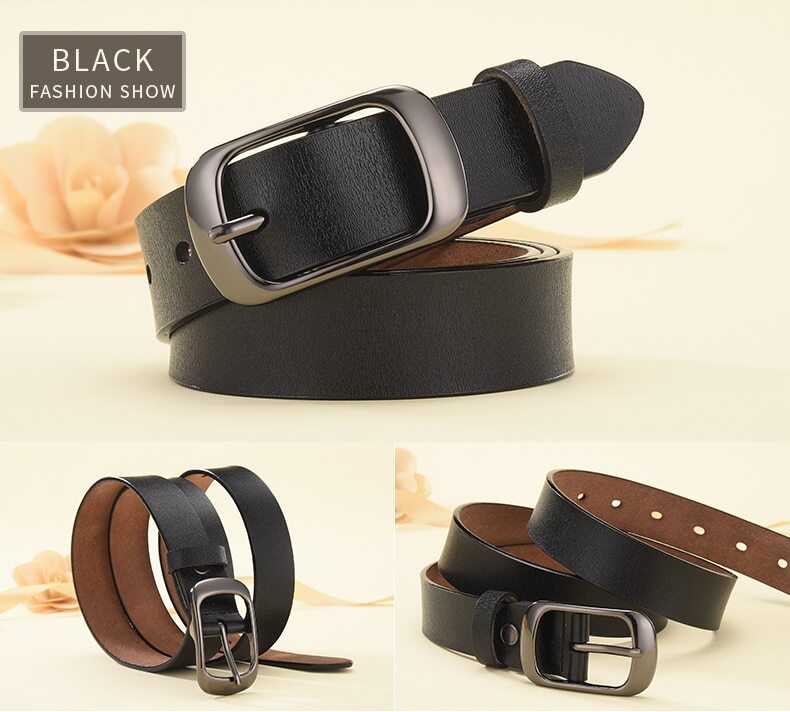 New Women PU Leather Belt For Female Strap Casual All-match Ladies Adjustable Belts Designer High Quality Brand 