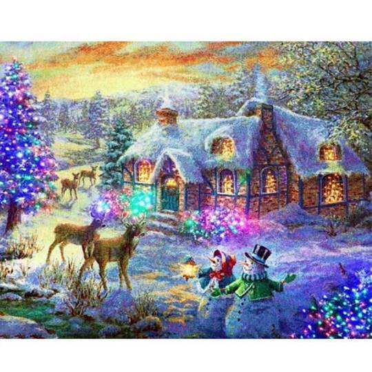 Sunature 5D DIY Diamond Painting Full Drill Embroidery Kit Christmas