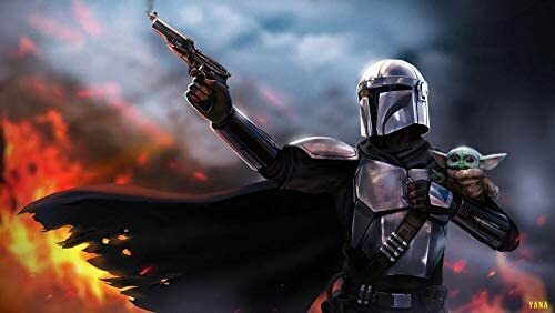 Sunature DIY 5D Diamond Painting Kits Mandalorian for Adults Round