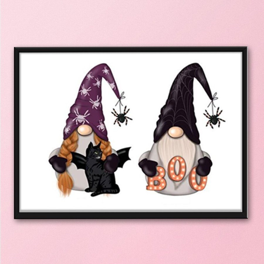 Sunature 5D DIY Full Drill Cartoon Gnome Diamond Painting Cross Stitch