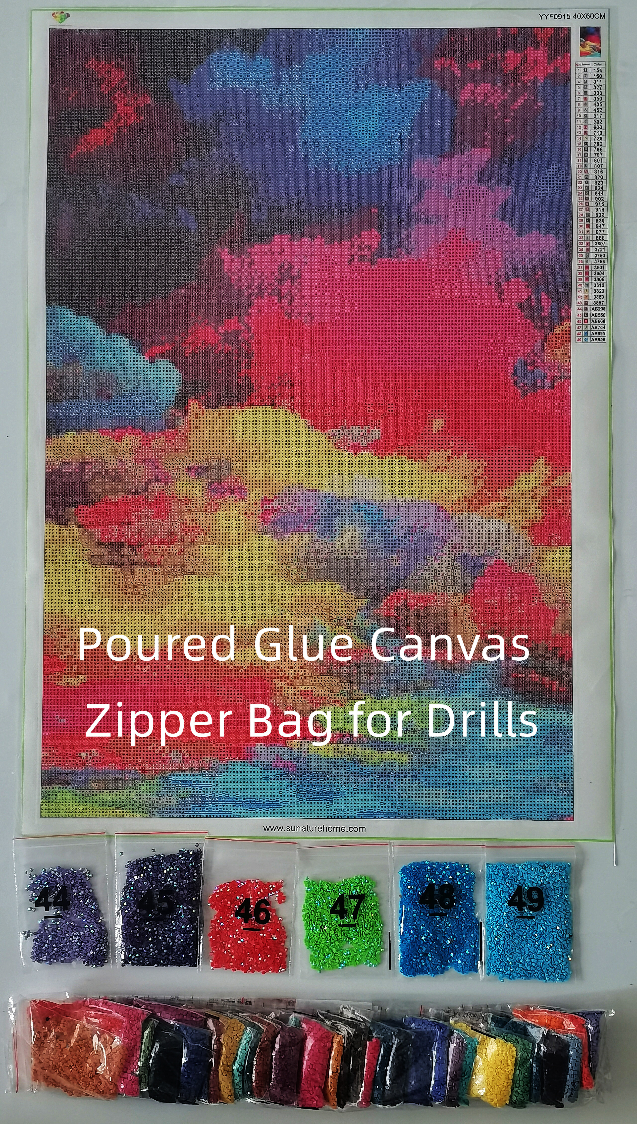 Diamond Painting Kits, Poured-Glue Collection