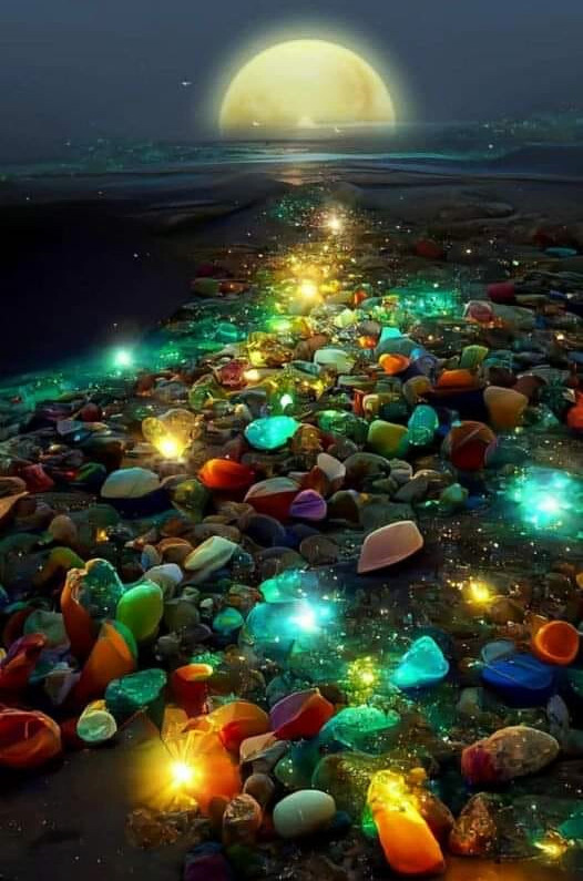 Sunature 5D Full AB Square Round Drills Dream Moon Beach Night Diamond ...