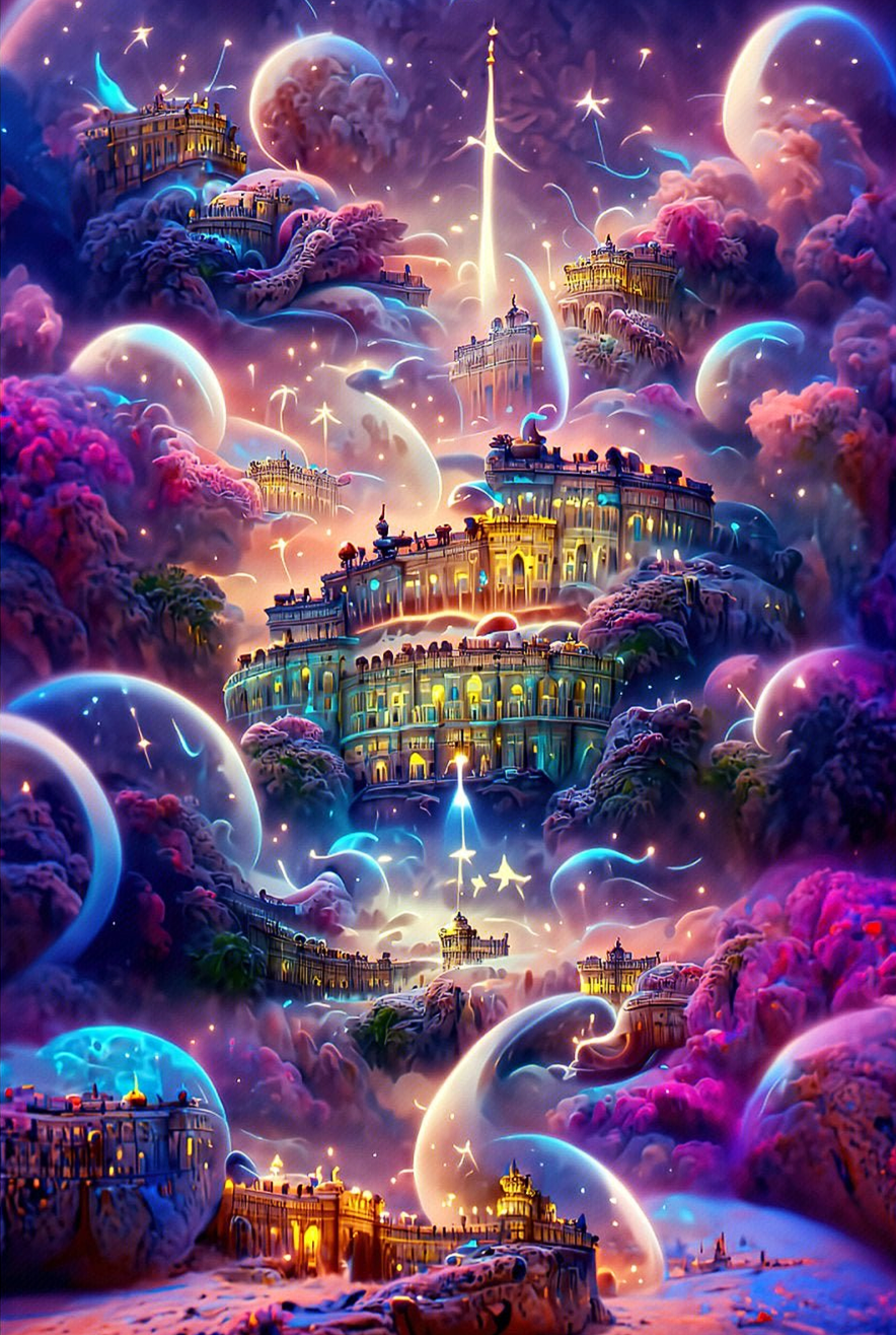 Sunature 5D Full AB Square Round Drills Dreamspace Diamond Painting Kit ...