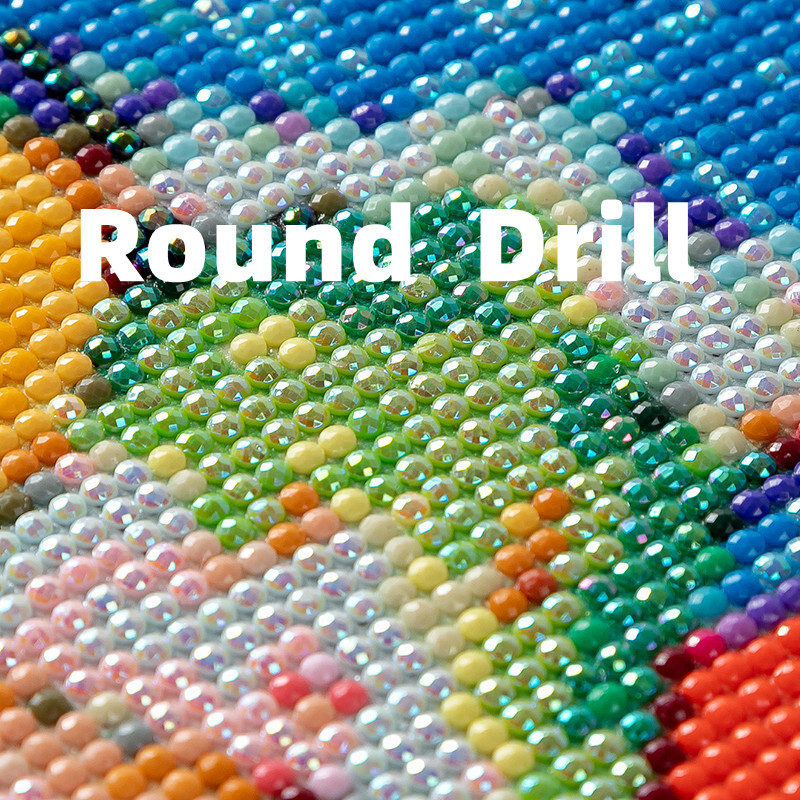 Sunature 5D Full Square Round Drills Cabin Lake Diamond Painting Kit ...