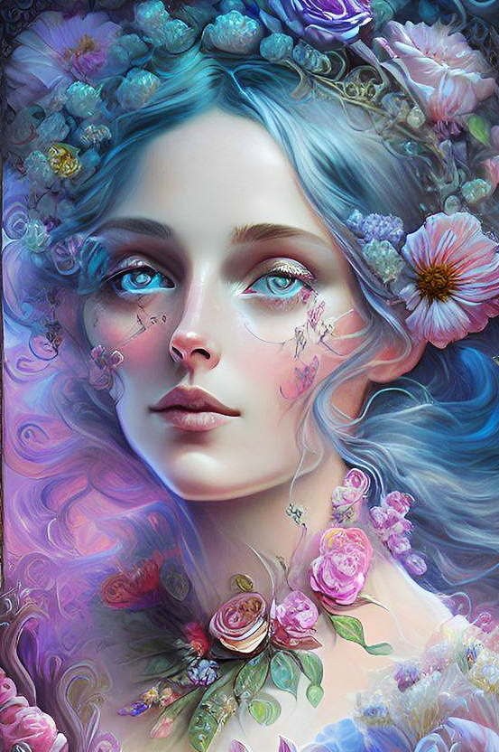 Sunature 5D Full Square Round Drills Beauty Diamond Painting Poured