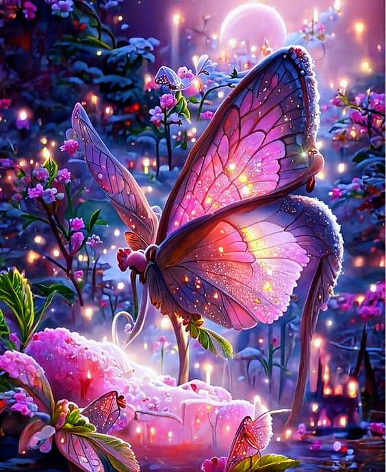 Sunature AB Diamond Painting Art Full AB Square Round Drills Butterfly ...