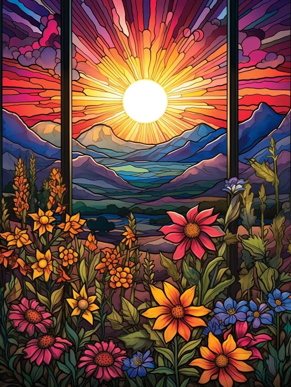 Sunature Diamond Painting Art Full Square Round Drills Sun Flower ...