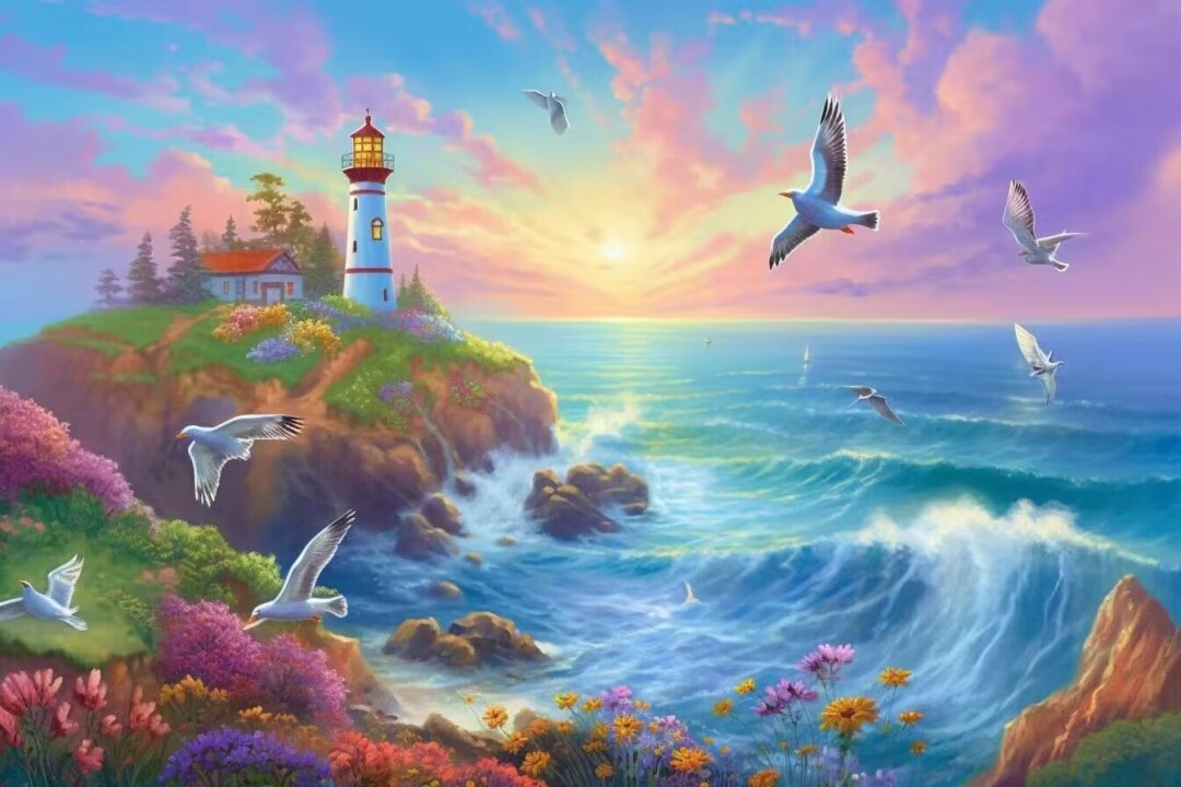 Sunature AB Diamond Painting Art Full Square Round Drills Dream Light ...