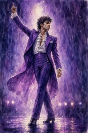 Sunature Diamond Painting Art Full Square Round Drills Purple Singer Diamond Painting Kits