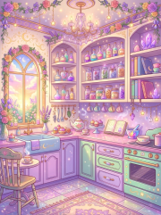 Sunature Full Fairy Dust Drills Diamond Painting Art Full Square Round Drills Mystery Bottle Kitchen Diamond Painting Sunshine Drills