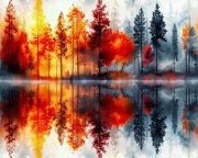 Sunature Diamond Painting Art Full Square Round Drills Autumn Frost Diamond Painting Kits
