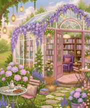 Sunature Diamond Painting Art Full Square Round Drills Purple Garden House Diamond Painting Kits