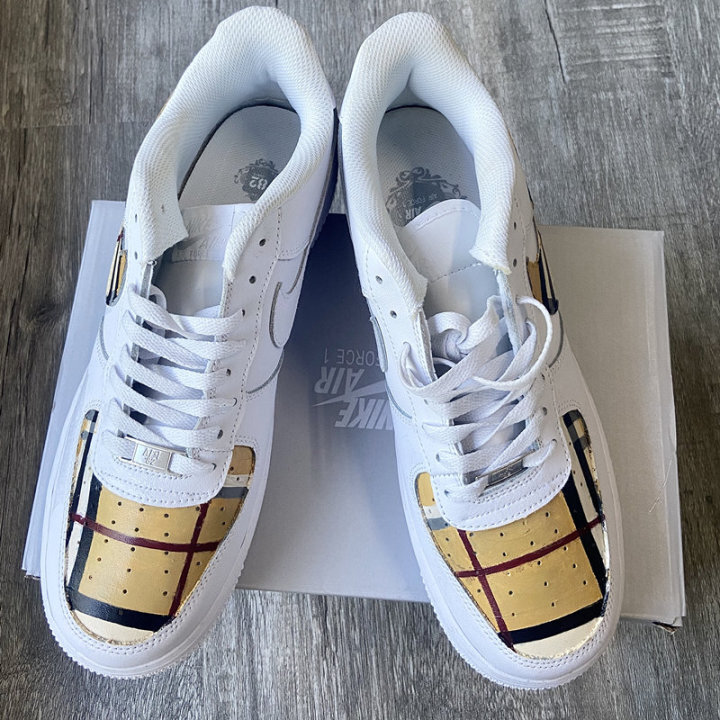 burberry painted air forces