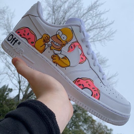 simpsons custom shoes