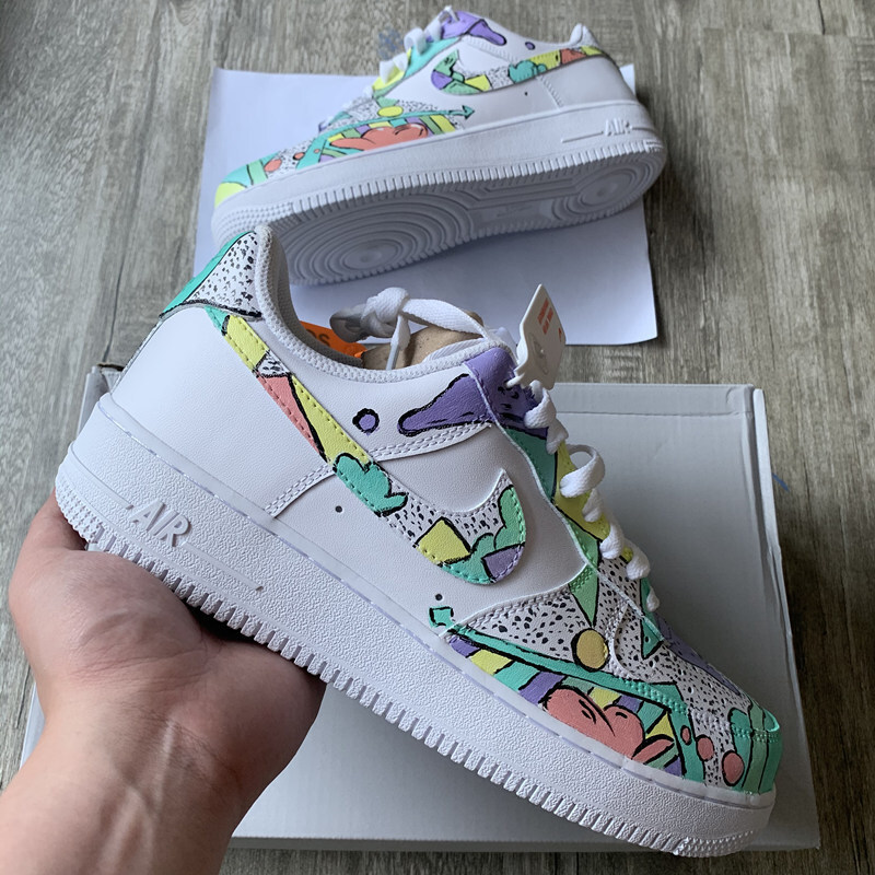 Custom Shoes For Air Force 1 Graffiti Hand Painted Sneaker - A085 - The Zero Custom
