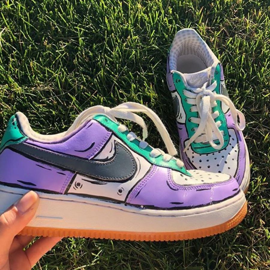 purple painted air forces