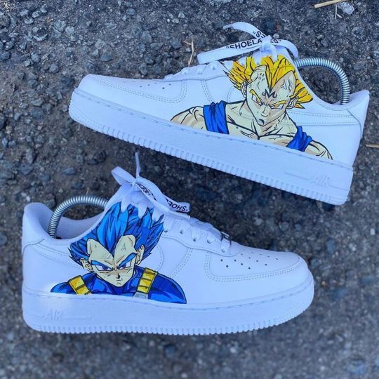 Custom Dragon Ball Shoes Vegeta IV For Air Force 1 Graffiti Hand Painted Sneaker - The Zero Custom