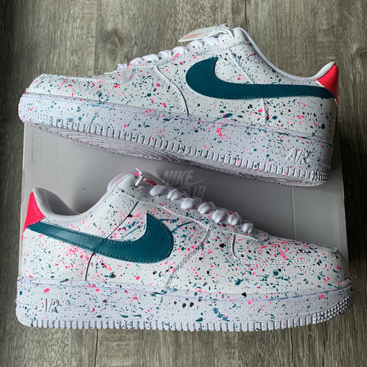Custom Color Shoes Splash For Air Force 1 Graffiti Hand ...