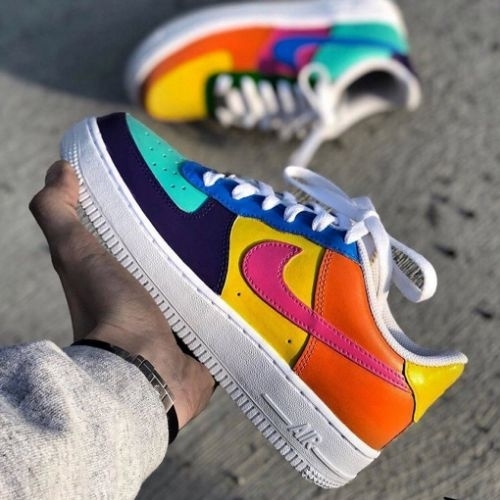 Custom Color Shoes For Air Force 1 Graffiti Hand Painted Sneaker - A164 ...