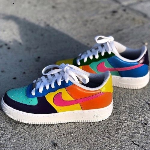 air force painted shoes