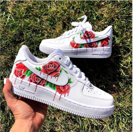 air force 1 floral rose