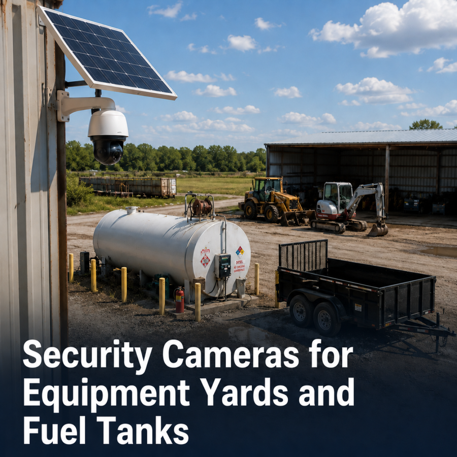 Security Cameras for Equipment Yards and Fuel Tanks: What to Monitor First