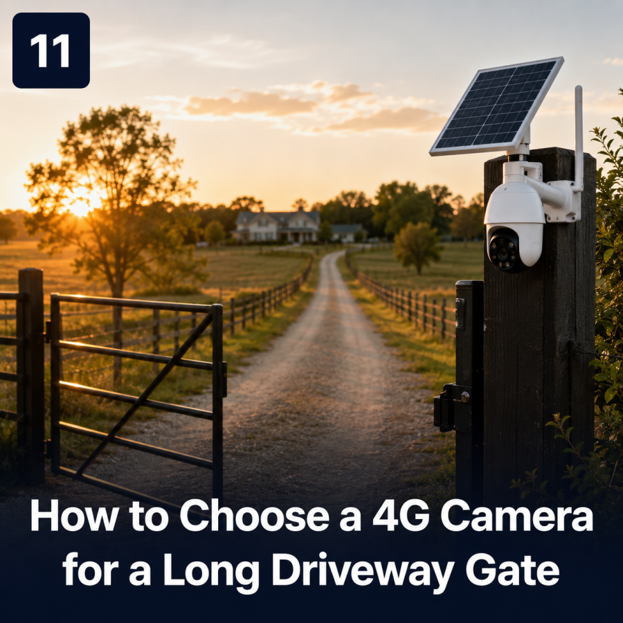 How to Choose a 4G Camera for a Long Driveway Gate