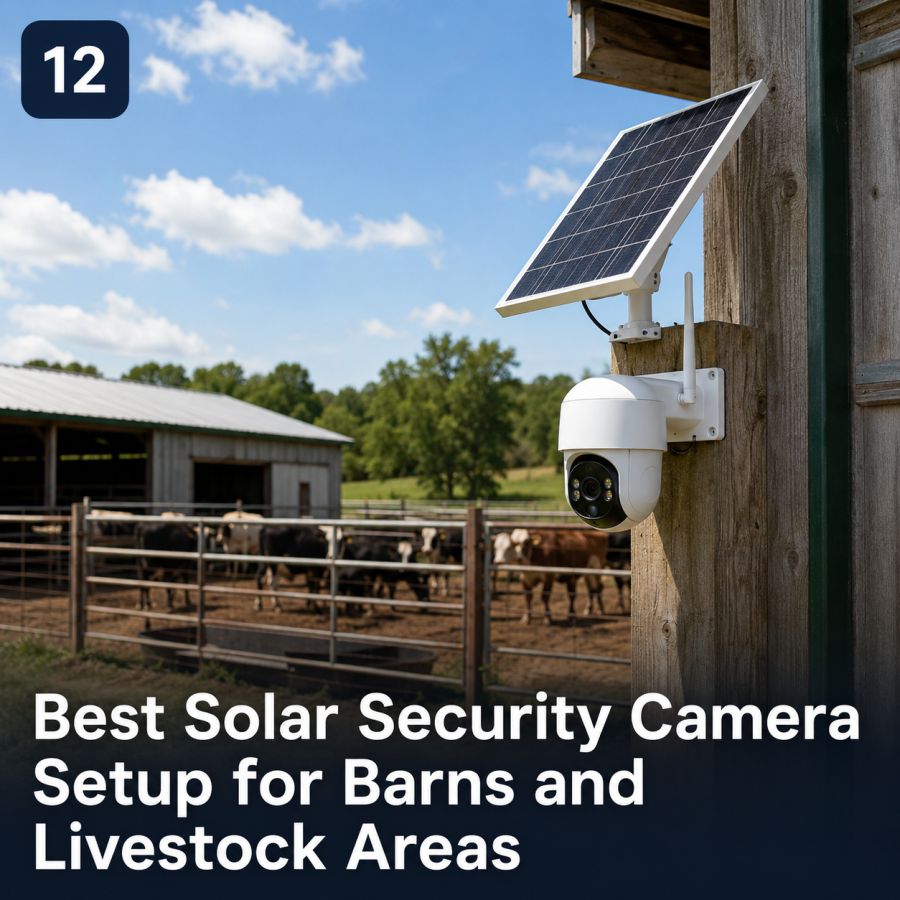 Best Solar Security Camera Setup for Barns and Livestock Areas
