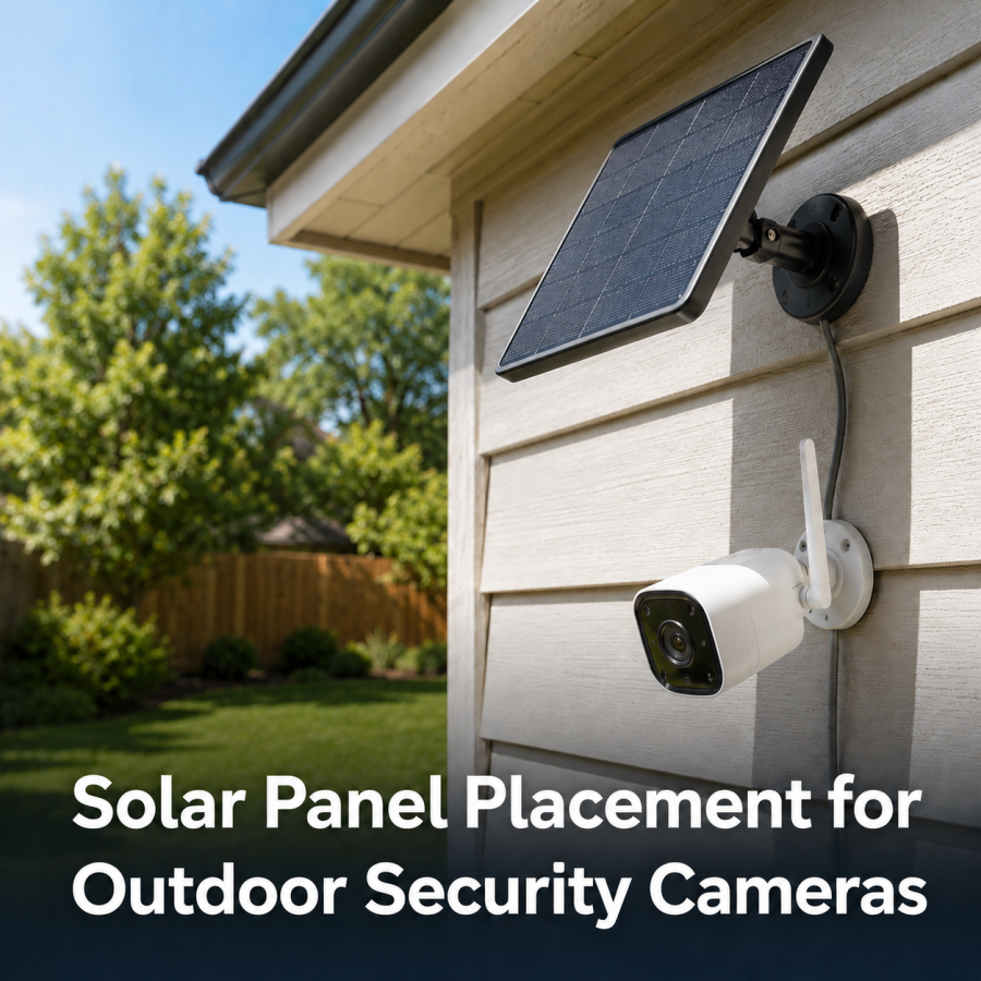 Solar Panel Placement for Outdoor Security Cameras: A Practical Guide