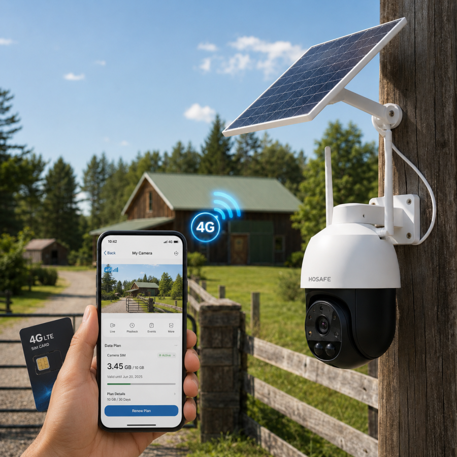 HOSAFE 4G Camera Data Plans: SIM Card, Data Usage & Renewal Guide
