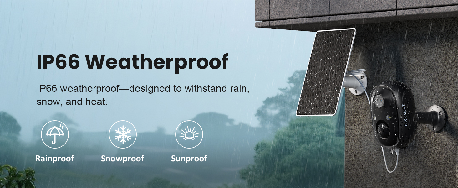 2 Pcs Solar-Powered WiFi Camera Security, Wireless Surveillance Camera, Smart Home Safety Camera, Mini Camera, Motion Detection, Two-Way Audio, 2K Color Night Vision, SD/Cloud Storage, Remote Access, Suitable for Outdoor, Garage & Backyard