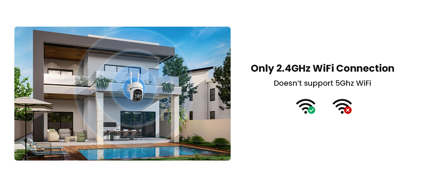 4 Pcs WiFi Outdoor Camera Security, Plug-in Surveillance Camera, Security Camera with PIR Motion Detection, Two-Way Audio, 24/7 Recording, Color Night Vision, 360° View, Cloud Storage, Ideal for Garage, Backyard & Entrance, App Remote Control