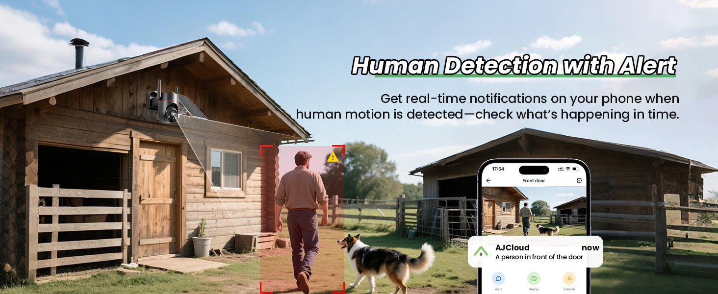 2 Pcs 4G Cellular Security Camera Outdoor, Solar-Powered CCTV Camera Wireless, Smart Home Safety Camera, Motion Detection, Instant Alerts, HD Color Night Vision, 360° View, 2-Way Talk, Built-in SIM Card, App Remote Control