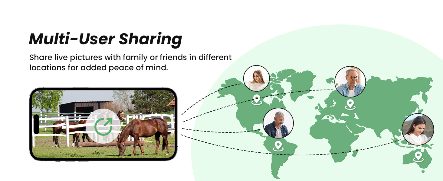 1 PC Solar-Powered Security Camera, 4G LTE Surveillance Camera Outdoor, Wireless Camera Security, PIR Motion Detection, 2K Color Night Vision, 360° PTZ, 2-Way Audio, SD&Cloud Storage, App Remote Access