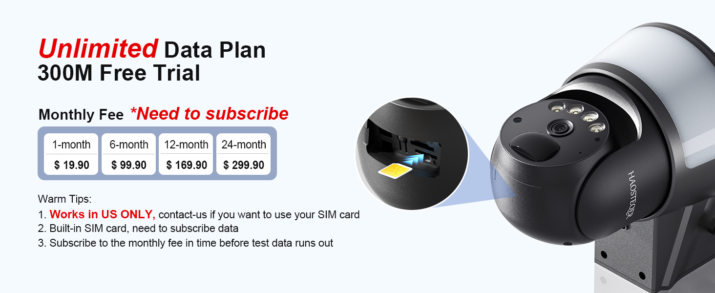 4G LTE Cellular Security Camera Wireless Outdoor, No WiFi Security Cameras Solar Powered, PIR Detection, 360°Cameras for Home Security with Floodlight, 2K Color Night Vision, Built-in SIM Card