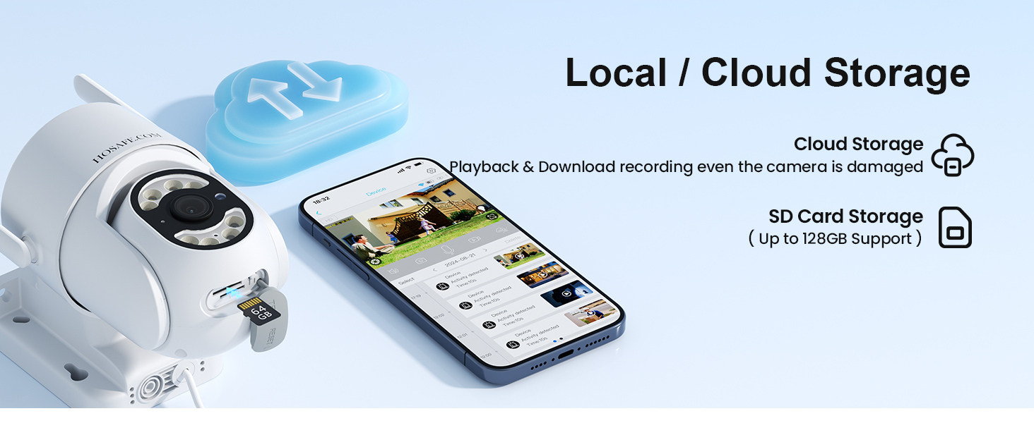 4G LTE Plug-in Security Camera Outdoor, No WiFi Surveillance Camera, Wired Camera Security, 24/7 Recording, Motion Detection & Auto Ttracking, 360° View, 2K Color Night Vision, 2-Way Talk, Built-in SIM Card & SD Card, App Remote Control