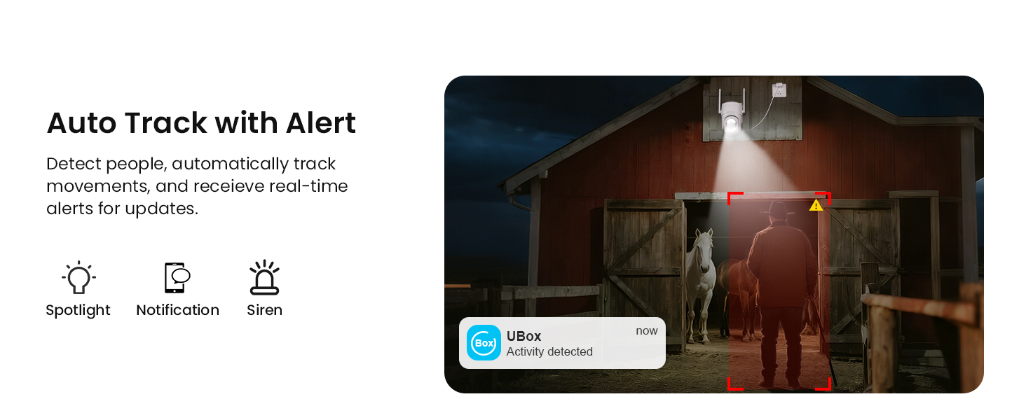 4G LTE Plug-in Security Camera Outdoor, No WiFi Surveillance Camera, Wired Camera Security, 24/7 Recording, Motion Detection & Auto Ttracking, 360° View, 2K Color Night Vision, 2-Way Talk, Built-in SIM Card & SD Card, App Remote Control