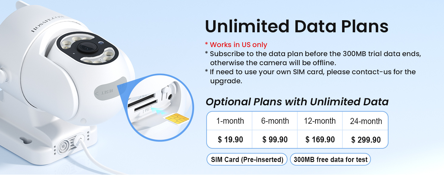 4G LTE Plug-in Security Camera Outdoor, No WiFi Surveillance Camera, Wired Camera Security, 24/7 Recording, Motion Detection & Auto Ttracking, 360° View, 2K Color Night Vision, 2-Way Talk, Built-in SIM Card & SD Card, App Remote Control