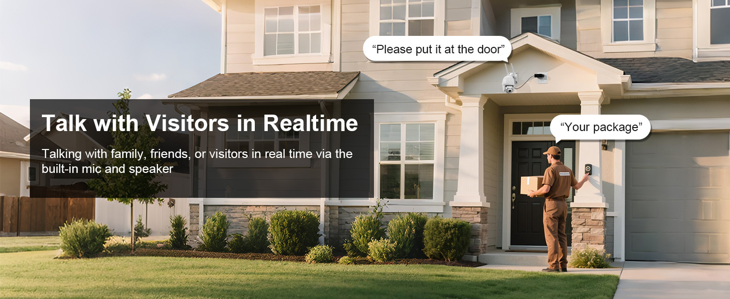 Hosafe WiFi Security Cameras Wireless Outdoor, Camera for Home Security 4MP HD, Outdoor Camera Wireless, Floodlight Motion Detection, Pan Tilt Auto Tracking, Two Way Audio, Color Night Vision, IP66