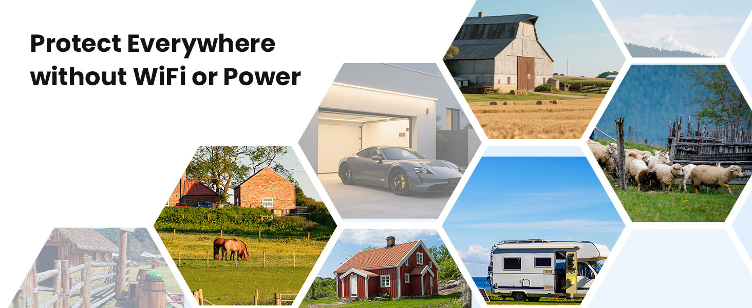 4G Cellular Security Camera Wireless Outdoor Solar Powered with SIM Card, No WiFi Needed, Motion Detection, 2K HD Color Night Vision, Waterproof, 2-Way Audio, Phone Alert, SD Card and Cloud Storage