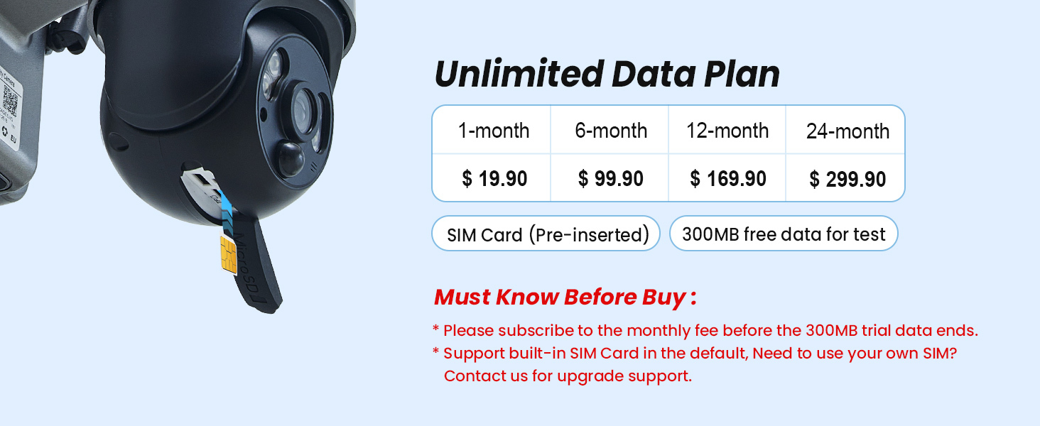 4G Cellular Security Camera Wireless Outdoor Solar Powered with SIM Card, No WiFi Needed, Motion Detection, 2K HD Color Night Vision, Waterproof, 2-Way Audio, Phone Alert, SD Card and Cloud Storage