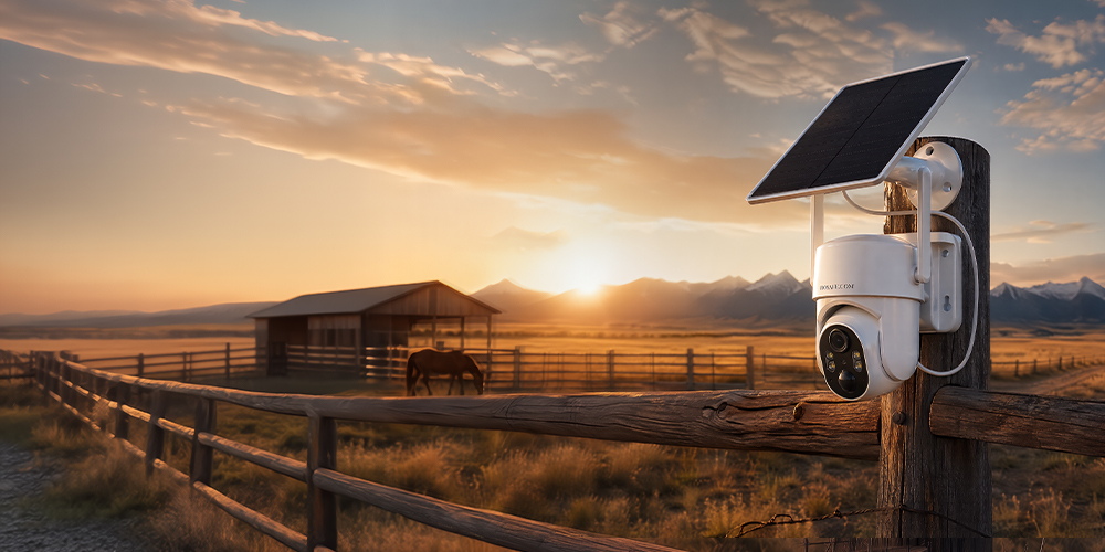 HOSAFE security camera for farm ranch barn gate and remote property