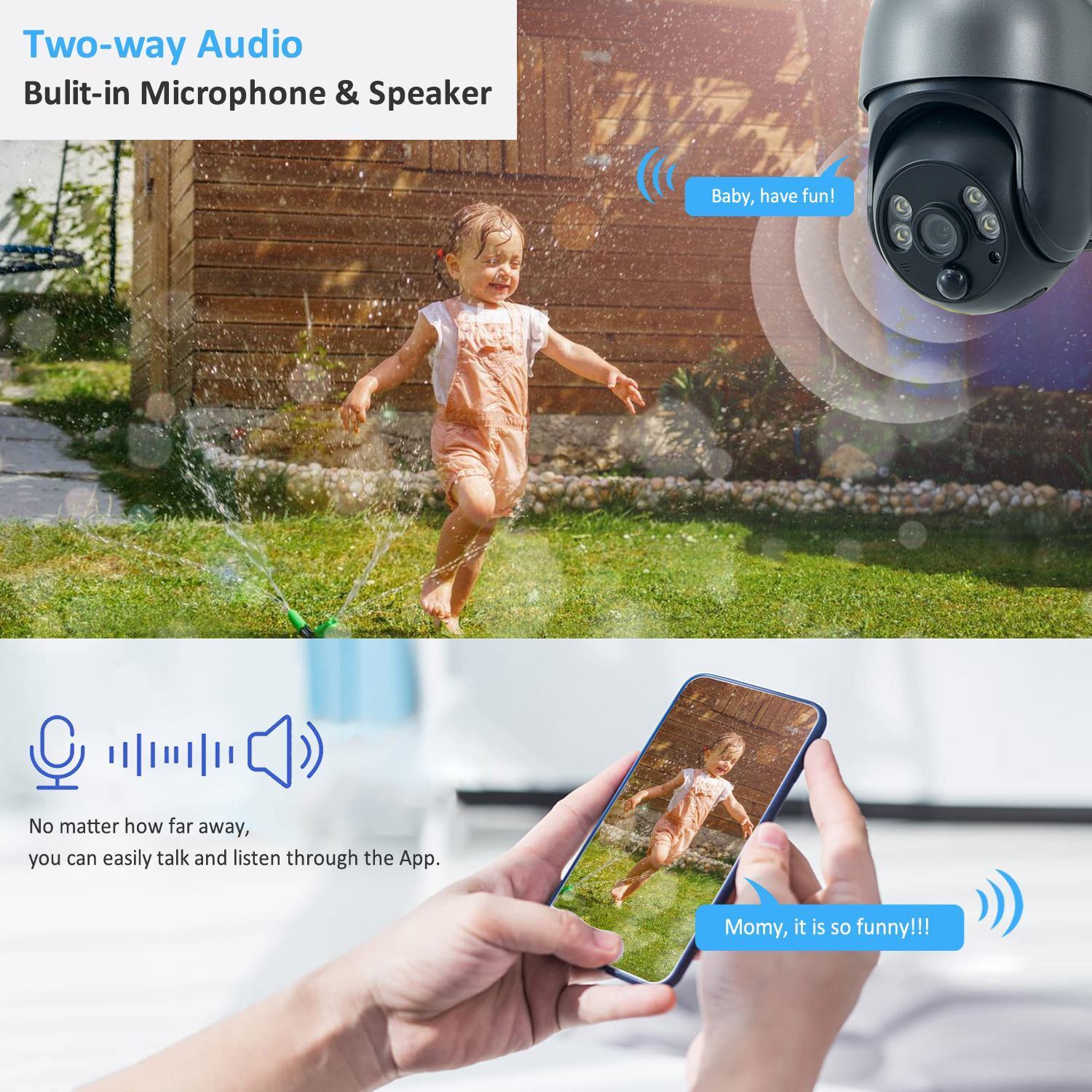 Home high quality security camera with cloud storage