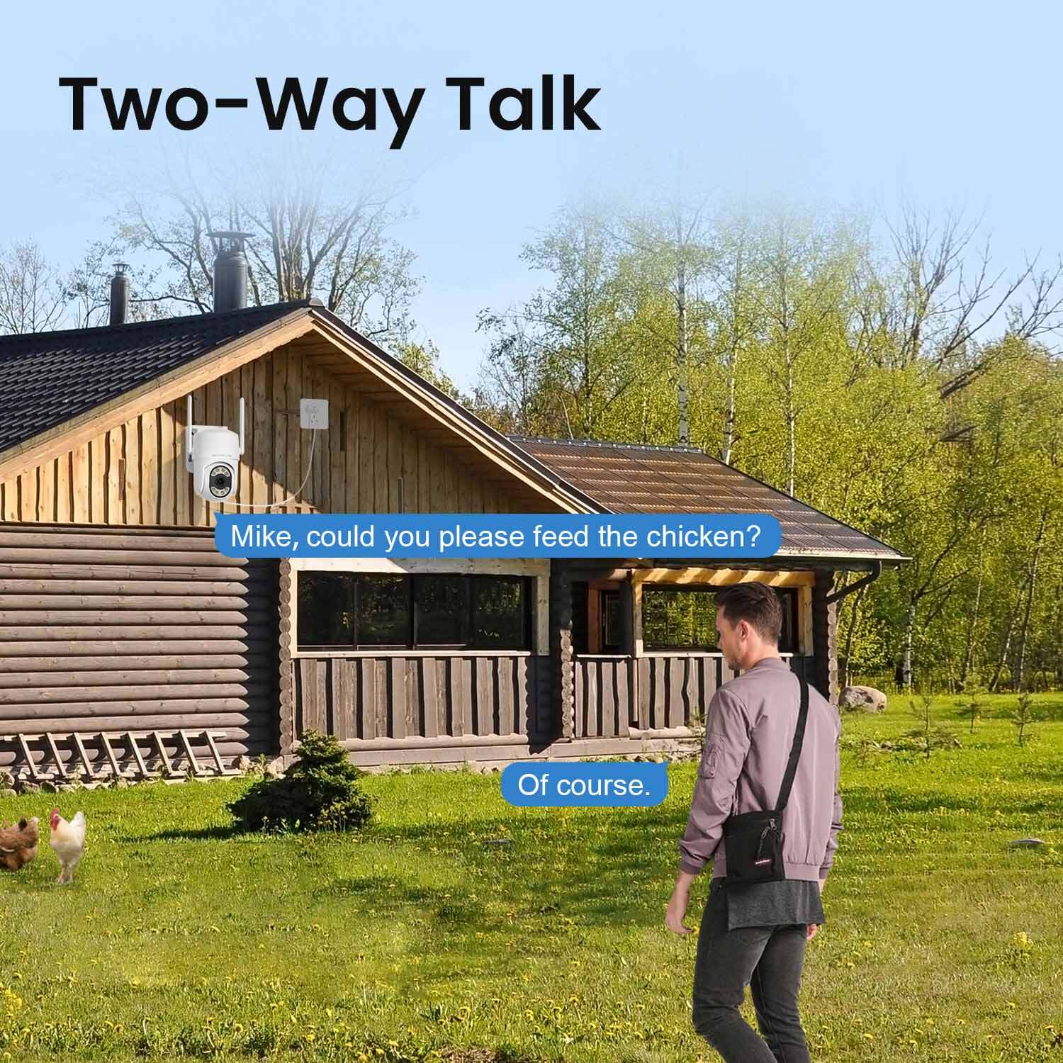 4G LTE Plug-in Security Camera Outdoor, No WiFi Surveillance Camera ...