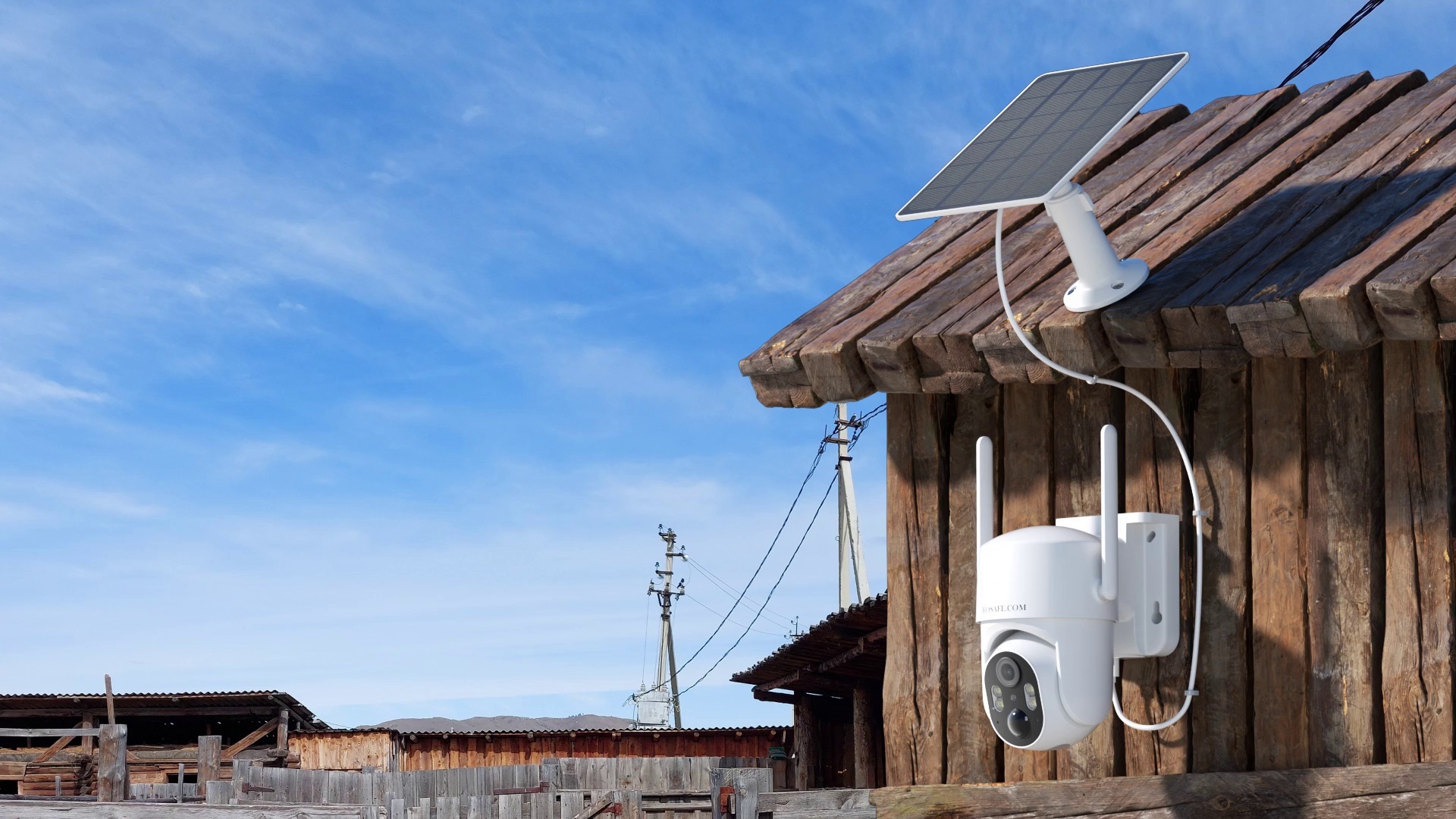 2 Pcs 4G Cellular Solar Camera Outdoor, 2K HD Wireless Security Camera, 360° Pan/Tilt, Motion Detection, Phone Notification, Two-Way Talk, Color Night Vision, SD&Cloud Storage, Remote Control, Suitable for Farm/Ranch/Garage/RV