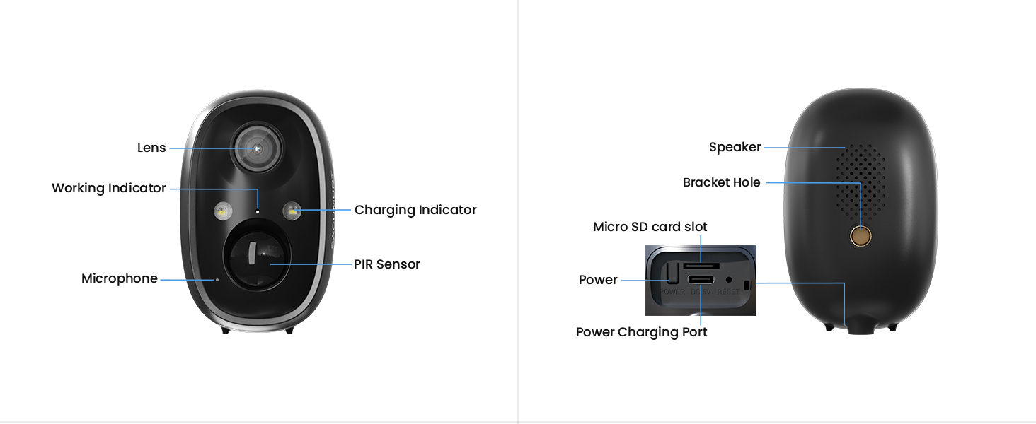 2 Pcs Solar-Powered WiFi Camera Security, Wireless Surveillance Camera, Smart Home Safety Camera, Mini Camera, Motion Detection, Two-Way Audio, 2K Color Night Vision, SD/Cloud Storage, Remote Access, Suitable for Outdoor, Garage & Backyard