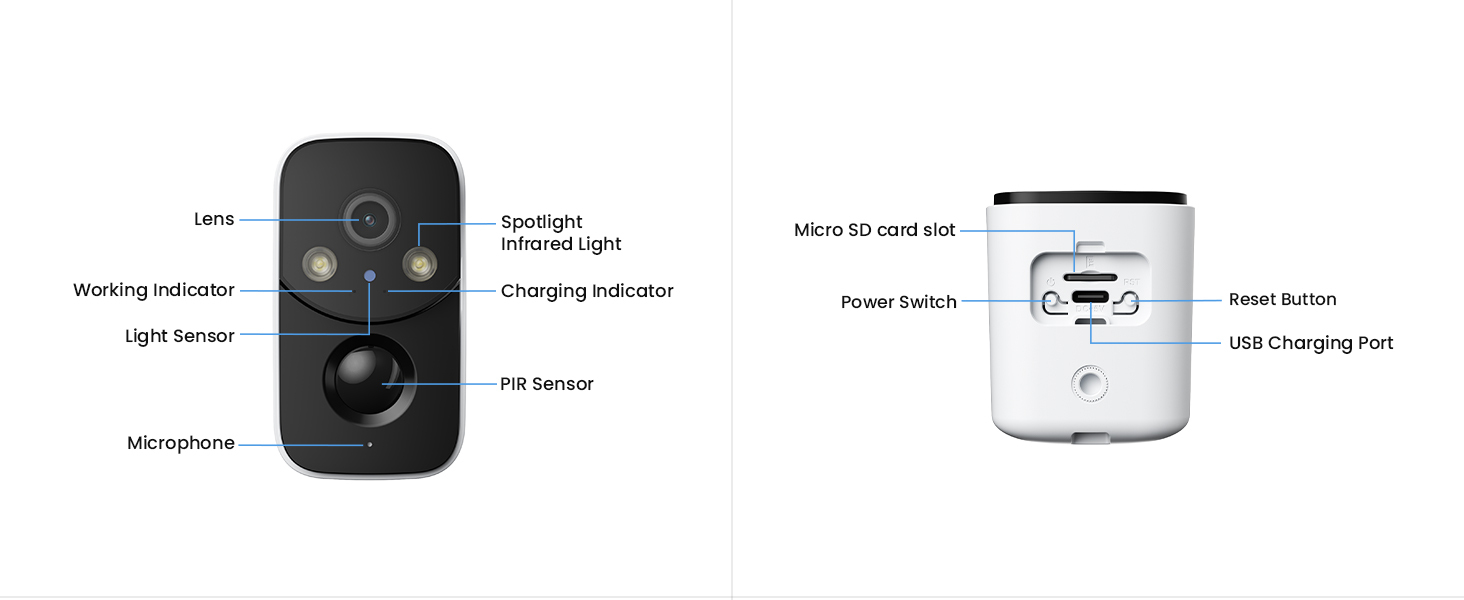 Security Cameras Wireless Outdoor, Solar WiFi Cameras for Home Security, Motion Detection, Instant Phone Notifications, SD/Cloud Storage, 2K Color Night Vision, IP66 Waterproof