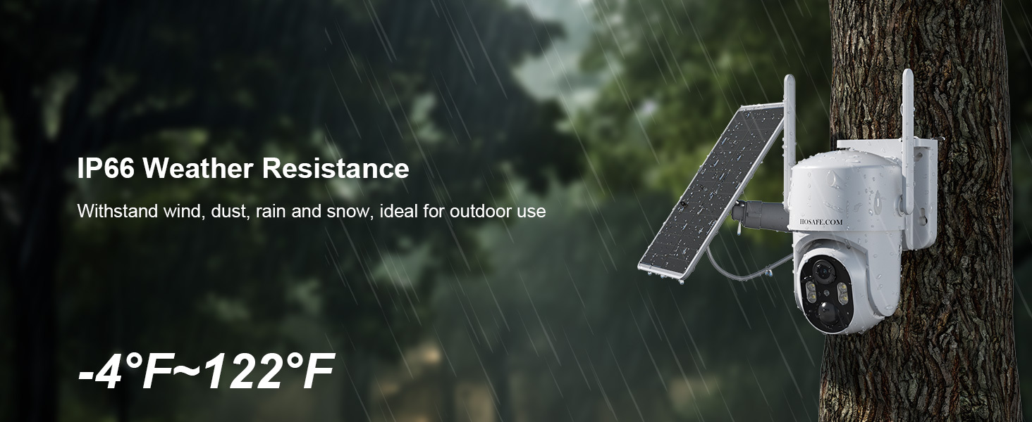 4G LTE Cellular Security Cameras Wireless Outdoor, No WiFi Security Camera, Solar Camera Outdoor Wireless, Human Detection, 360 PTZ, 2K HD Color Night Vision, 2-Way Talk, IP66 (Global Version)