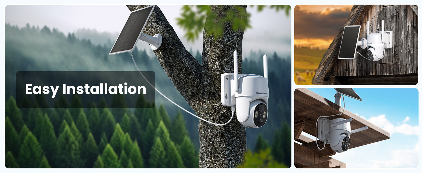 4G LTE Cellular Security Cameras Wireless Outdoor, No WiFi Security Camera, Solar Camera Outdoor Wireless, Human Detection, 360 PTZ, 2K HD Color Night Vision, 2-Way Talk, IP66 (Global Version)