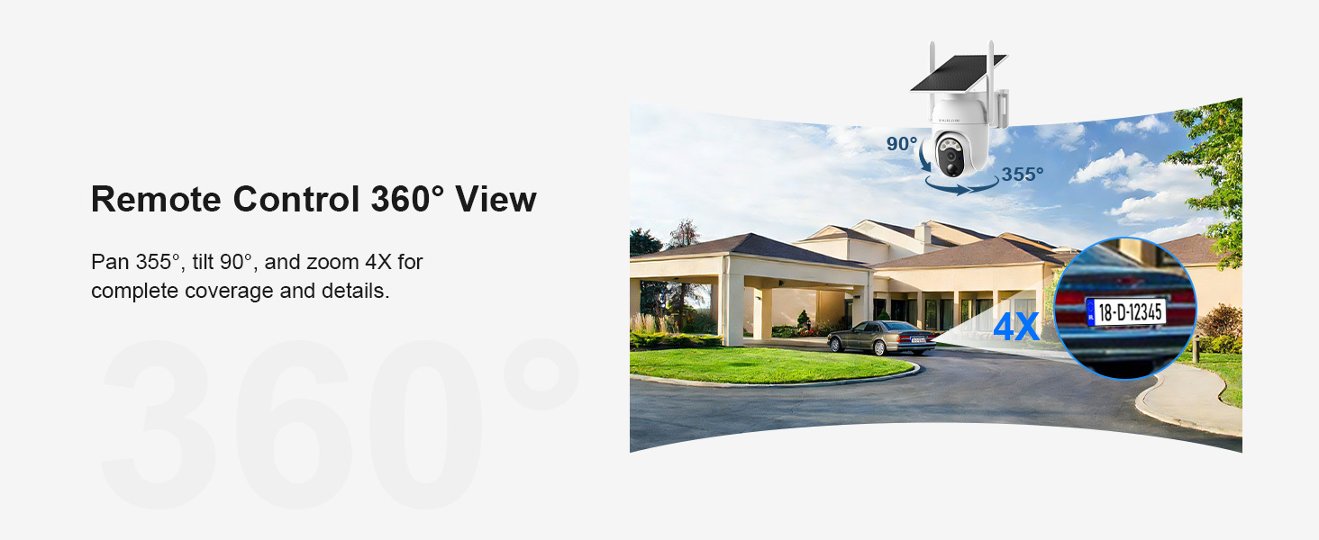 HOSAFE 2K Solar WiFi Security Camera